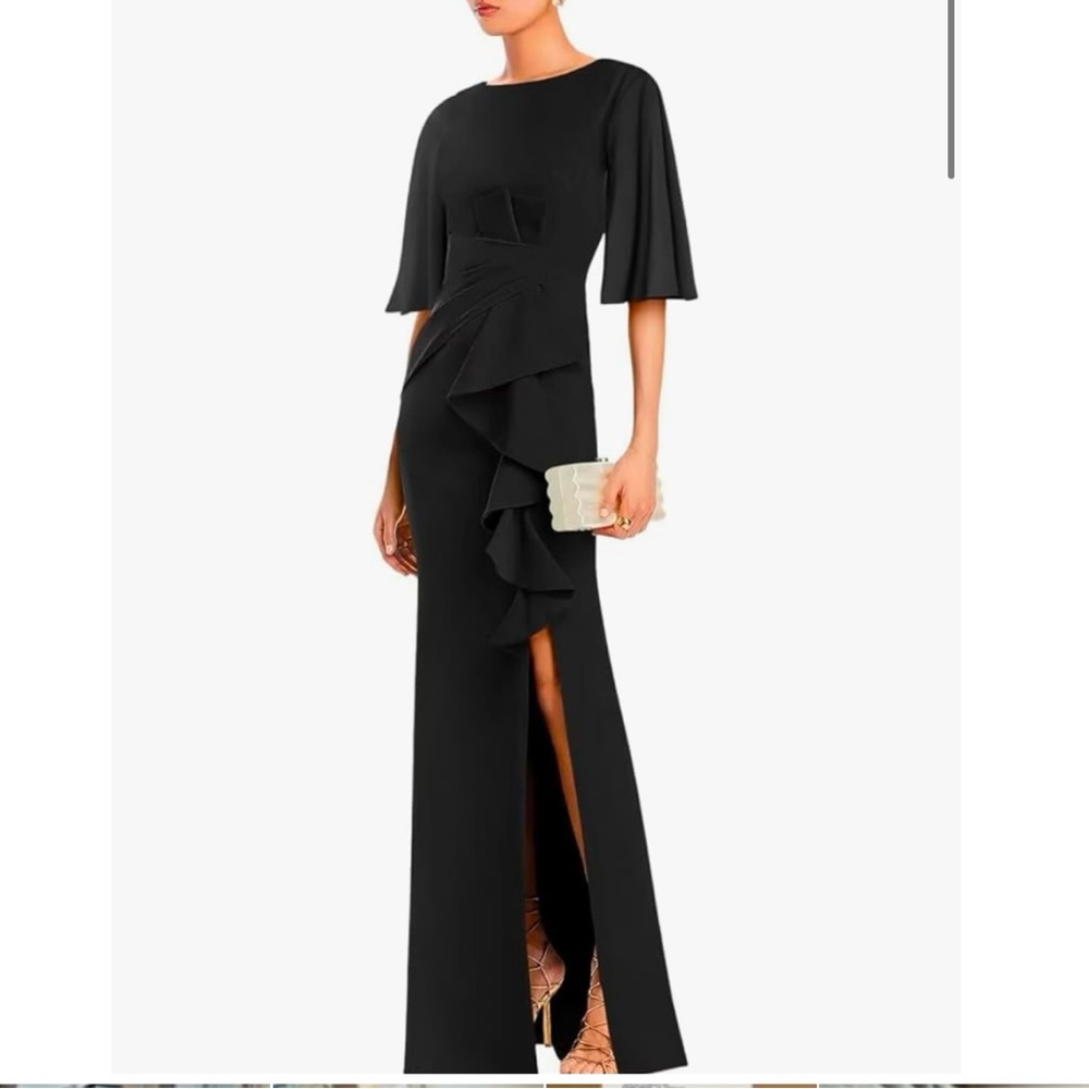 BRAND NEW Elegant Black Evening Gown